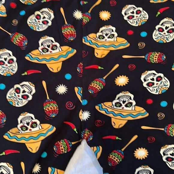 Sugar Skull Leggings size XL Plus - Picture 4 of 9
